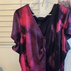Purple Tie Dye Dress